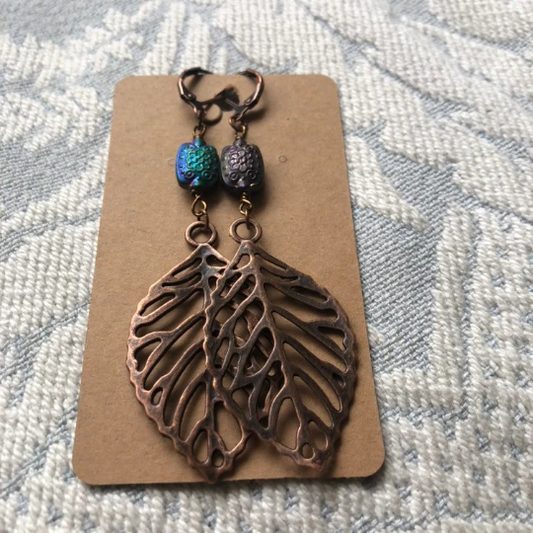 Leaf earrings