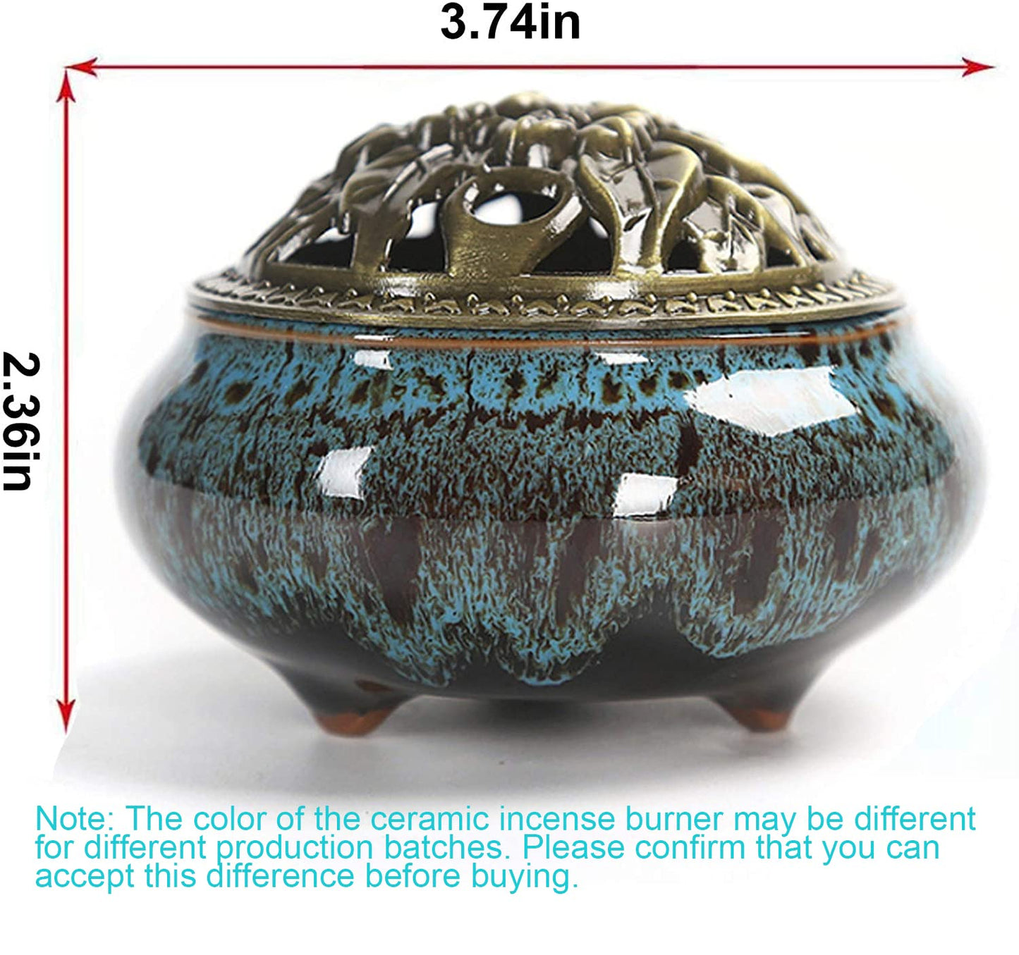 Ceramic incense burner