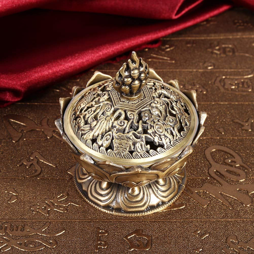 Lotus incense burner