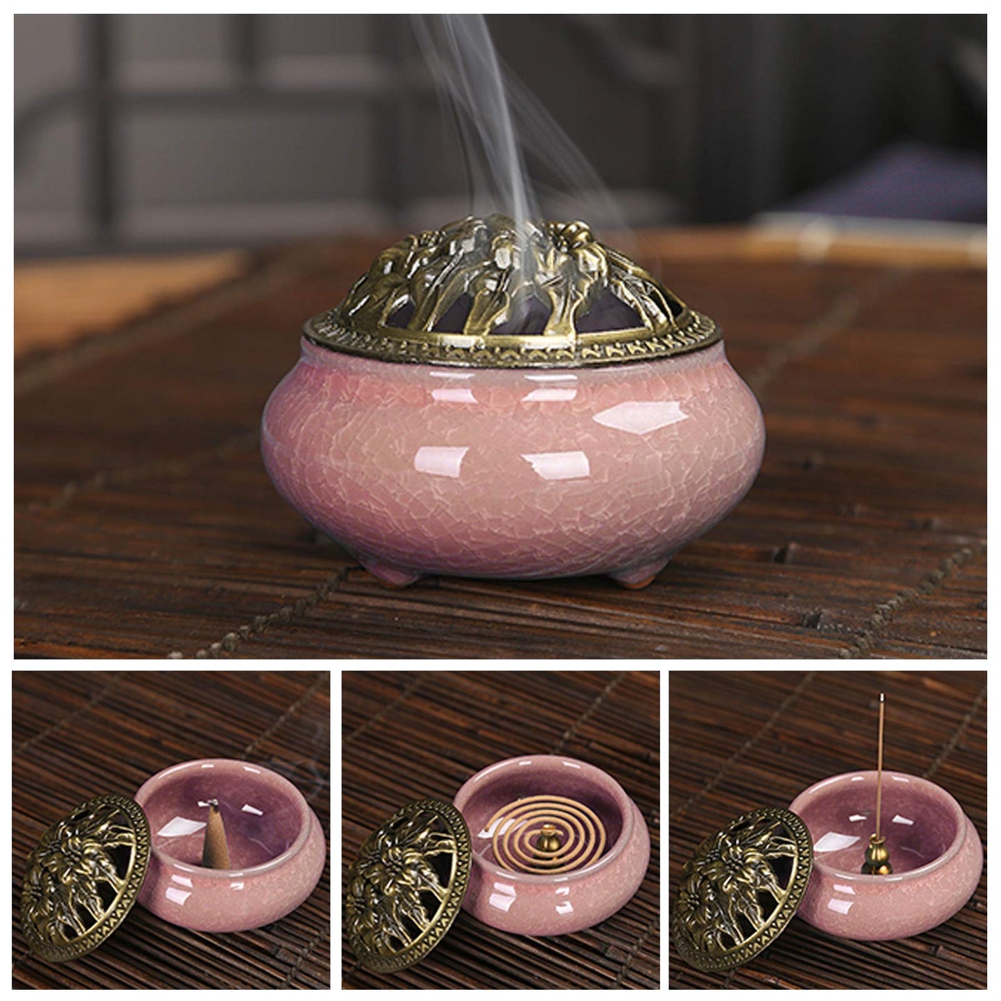 Ceramic incense burner